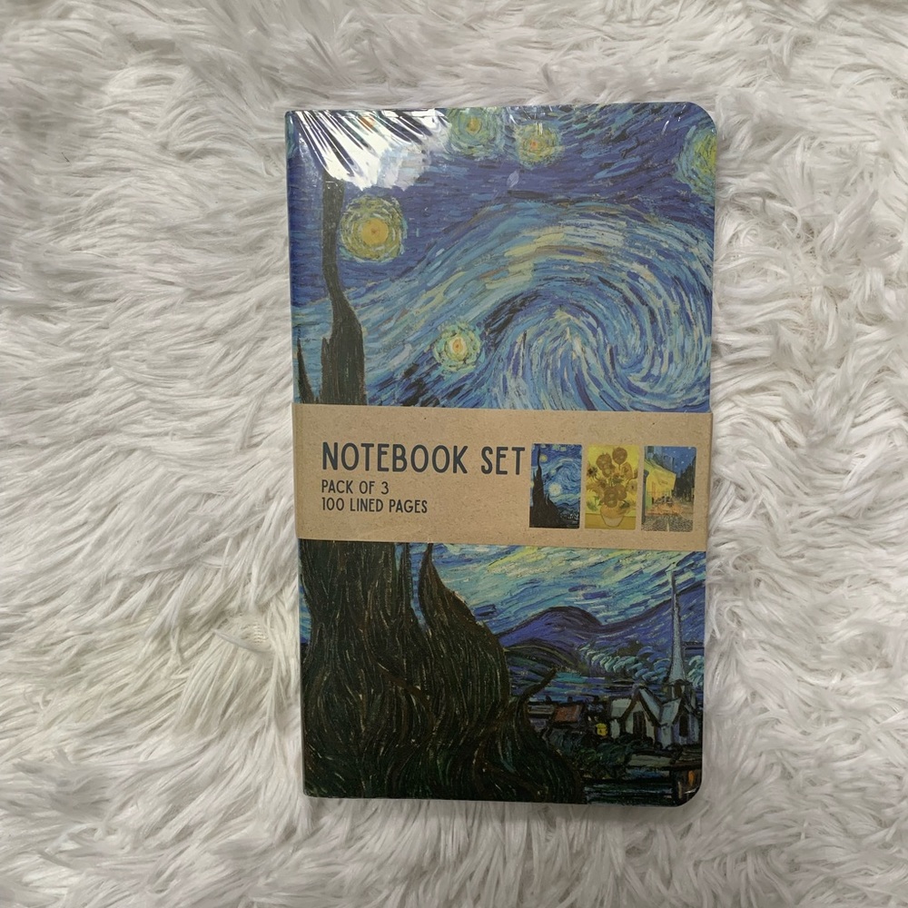 NWT 3 pack Van Gogh Journals